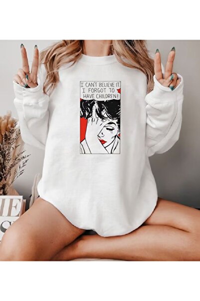 Jose Clothing سويت شيرت مطبوع بأكمام طويلة وقصة كبيرة الحجم