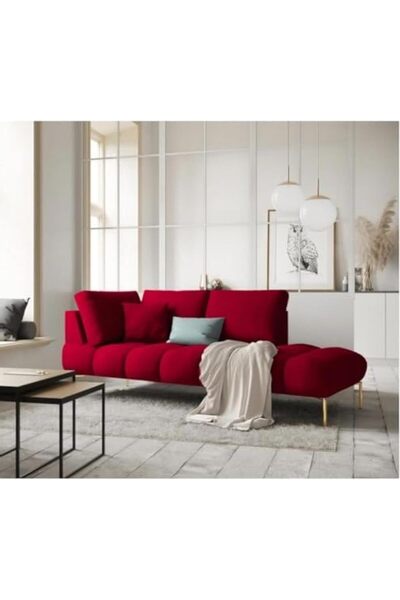 HoMeY furniture Homey Furniture 200cm Sofa, Red