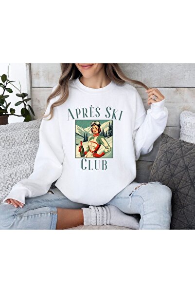 Jose Clothing سويت شيرت مطبوع بأكمام طويلة وقصة كبيرة الحجم