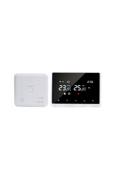 INNOVIX Smart Thermostat, Wireless Tuya Control, Google Home & Alexa, Gas Boiler, White