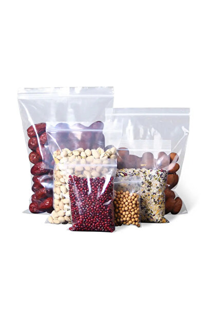 AlbacomBiz Set de 100 de pungi cu fermoar 350x450 mm