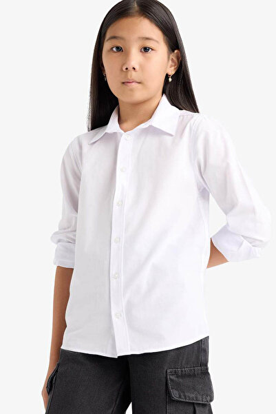 DeFacto Cămașă albă unisex pentru copii G1487A8/WT36