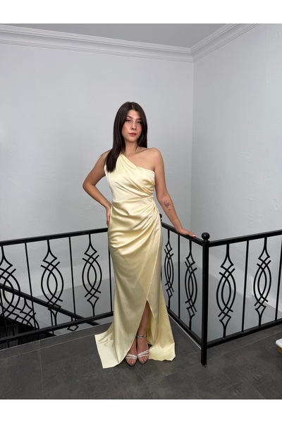 Hiranur 1563 Tek Omuz Abiye