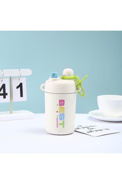 Twisoo Double Drink Cute Thermo Steel Coffee Water Cup Leak Proof Vacuum Insulated Stainless Steel D