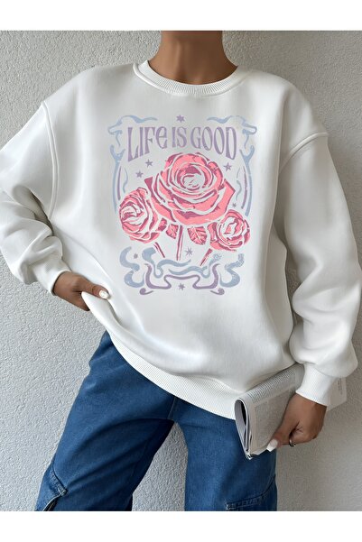 Jose Clothing Μακρυμάνικο φούτερ με στάμπα Premium Oversize Cut