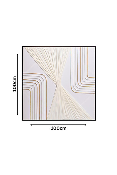 Ebticar Modern wall art gives walls a visual dimension that increases the appeal of the place 100*100 cm