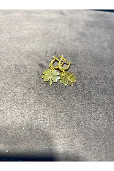 MAHMUT ÇİÇEK KUYUMCULUK Yonca altın küpe