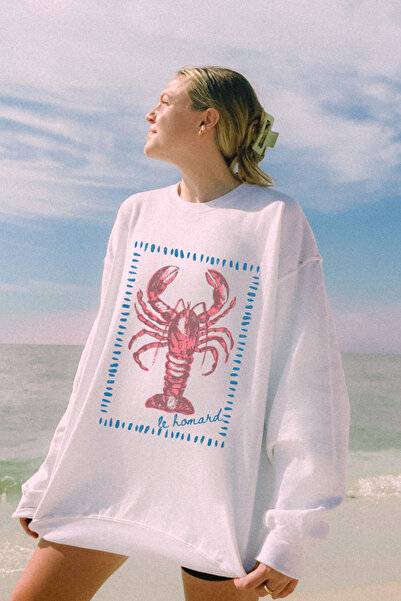 Aether Premium Oversize Cut Long Sleeve Printed Sweatshirt
