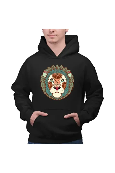 OEM Men's Hoodie Leo Zodiac Horoscope Leo Mandala Astrology