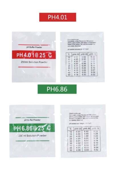Genel Markalar Ph Metre Ölçüm Cihazı Kalibrasyon Tozları 4.01-6.86