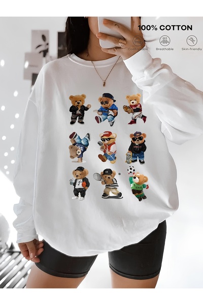 Bengi Clothing Преміум-светр з довгими рукавами та принтом
