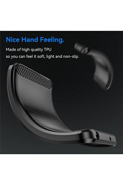 SKYDDAR INNOVATION Θήκη για Google Pixel 9a, Σιλικόνη άνθρακα, Λεπτή σιλικόνη, υφή ινών άνθρακα, σετ αυτοκόλλητων, Μπλε