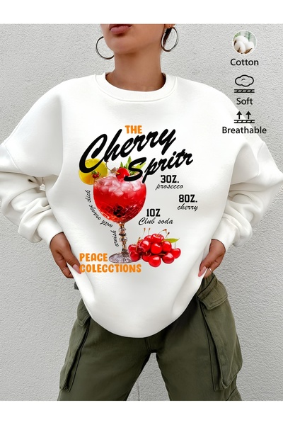 Jose Clothing Μακρυμάνικο φούτερ με στάμπα Premium Oversize Cut