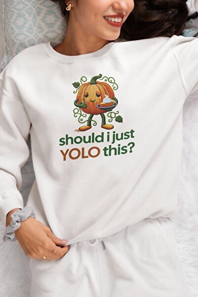 Aether سويت شيرت مطبوع بأكمام طويلة وقصة كبيرة الحجم