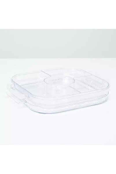 Generic Krystal Server with Dividers and Lid