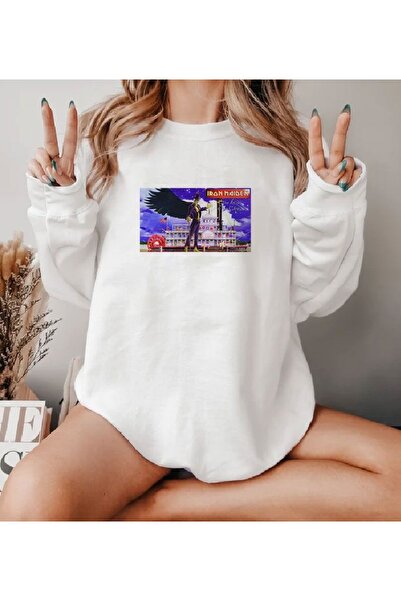 Jose Clothing Hanorac imprimat cu mânecă lungă, cu croială supradimensionată ...