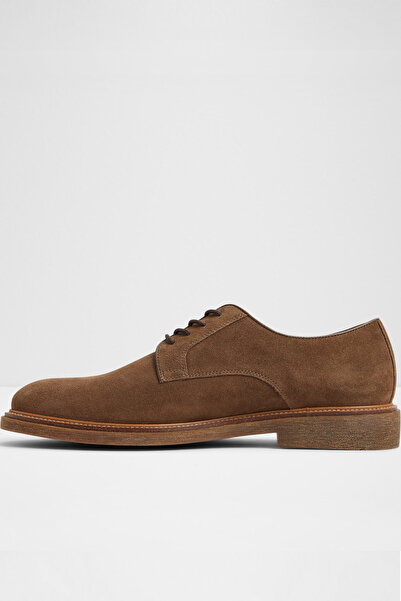 Aldo RAIDEN - Ανδρικά παπούτσια Oxford με κορδόνια από γνήσιο δέρμα σε καφέ χρώμα