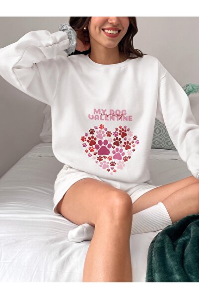 Aether سويت شيرت مطبوع بأكمام طويلة وقصة كبيرة الحجم