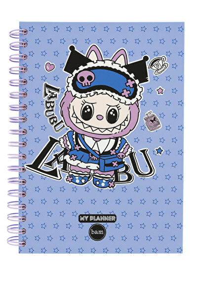 uğurlu dükkan Labubu Purple Talking Planner Notebook