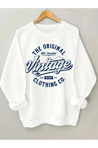 Jose Clothing Hanorac imprimat cu mânecă lungă, cu croială supradimensionată premium