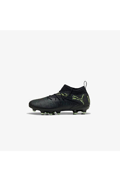 Puma Future 8 Match Fg-Ag Kids Black Turf Soccer Shoes