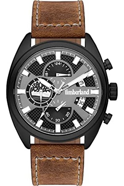 Timberland Seabrook Analogue Gun Dial Brown Leather Watch For Men - TBL15640JLB-61