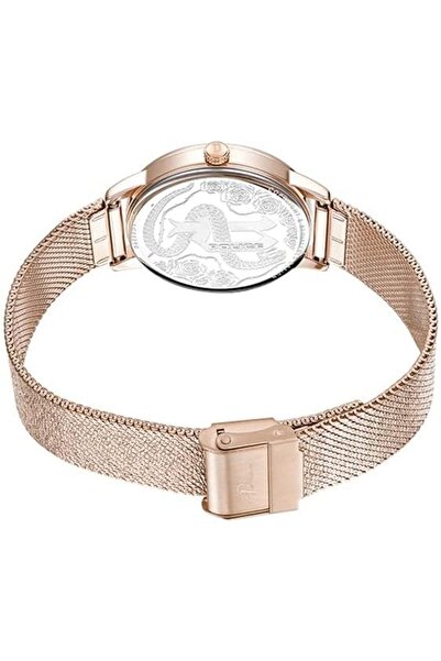 Police Camii Watch For Women Blue Mother Of Pearl Dial And Rose Gold Plated Mesh Bracelet