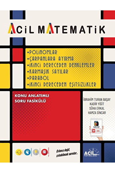 Acil Yayınları Acil Matematik Polinomlar Çarpanlara Ayırma 2. Dereceden Denkl...