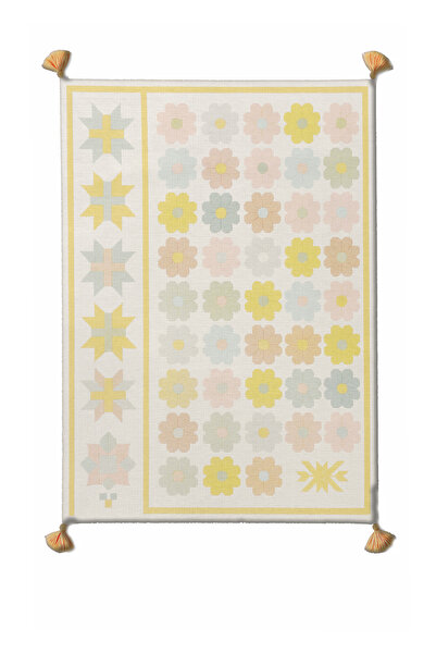 Rugs Modern Halı MOSSO Μοντέρνο Διακοσμητικό Χαλί με Φούντες και Πολύχρωμο Φλ...