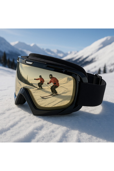 Angel Eyes Kayak Goggles Antifog Ventilated Uv Protection Sun Snow Goggles Black-Black Snowboard Glasses Sport