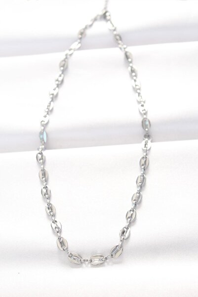 Celira 316L Steel Silver Color Sailor Chain Necklace Ns4018