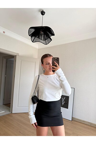 BAŞARAN Λευκή βασική μπλούζα