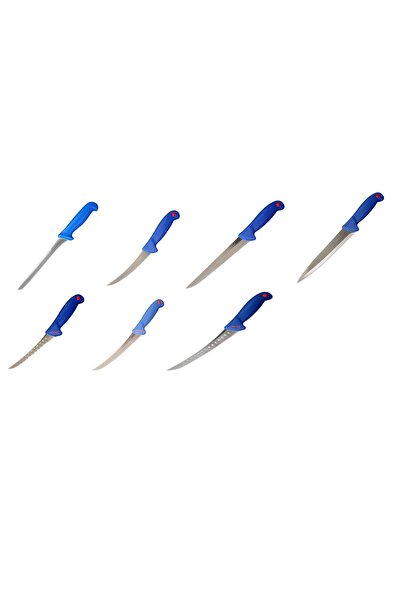 SDX Market Set de 7 cuțite de măcelar de diferite dimensiuni cu mâner antider...