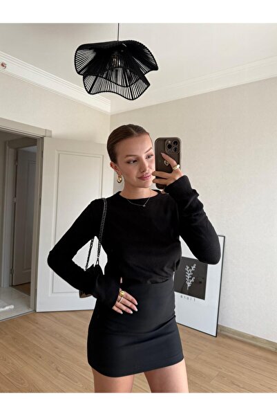 BAŞARAN Μαύρη βασική μπλούζα