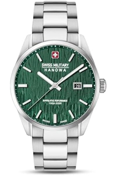 SWISS MILITARY HANOWA SMWGH0006101 Men's Watch Silver Fir Stainless Steel Strap Sapphire Glass