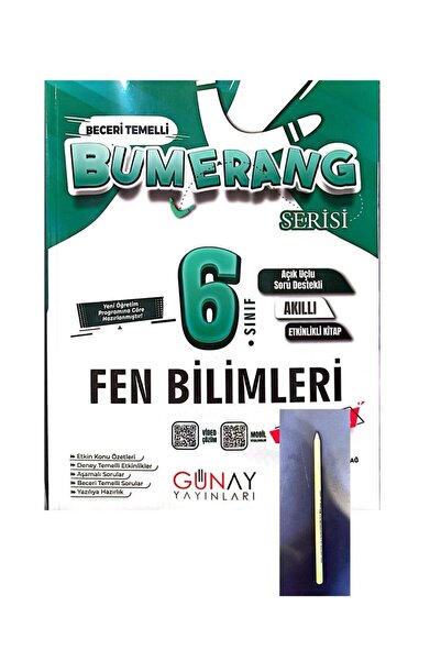 Günay Yayınları bağlam temelli 6.SINIF BUMERANG FEN BİLİMLERİ DEFTER KİTAP-YE...