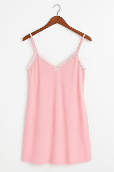 enmodaiçgiyim Yavruağzı 100% Cotton Combed Women's Mini Nightgown – Lace, Patterned, Comfortable and Stylish Sleepwear