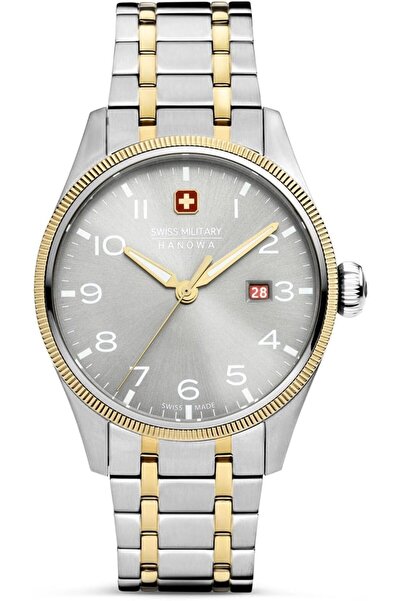 SWISS MILITARY HANOWA Thunderbolt Wristwatch with Leather or Metal Band and S...