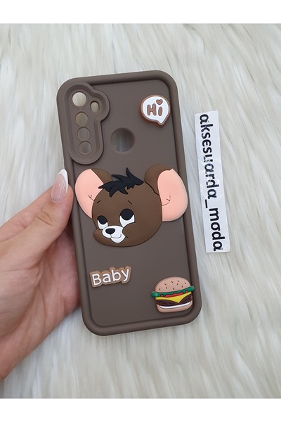 ZB Aksesuarda Moda حافظة سيليكون متوافقة مع هاتف REALME 5i - 6i - C3