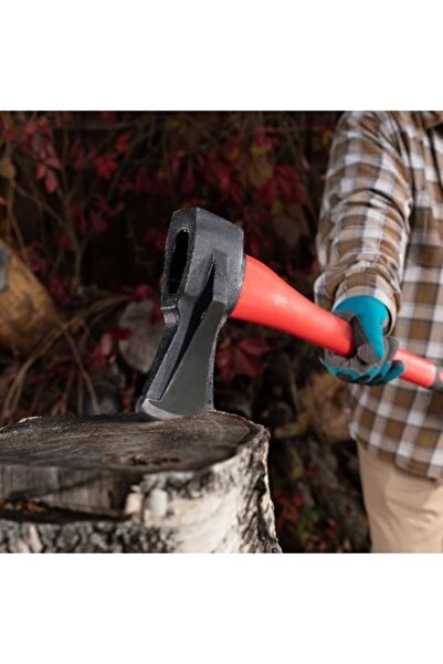 mtx Chopper Axe with Wedge-Shaped Blade and Rubber-Coated Fiberglass Handle (880mm, 2000g, 218169)