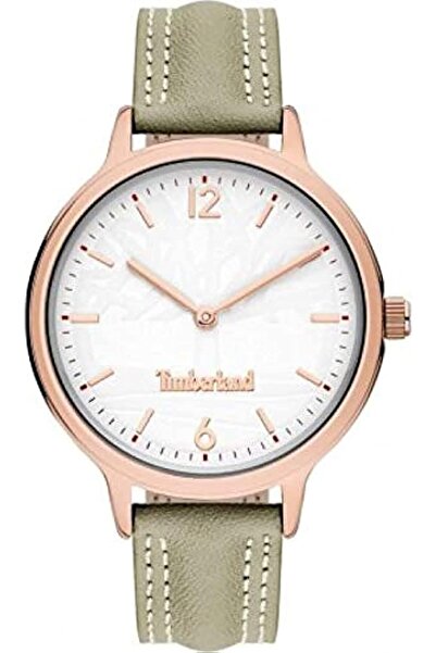 Timberland ساعة كوارتز تناظرية نسائية TBL.15642BYR/01، بيضاء، حزام