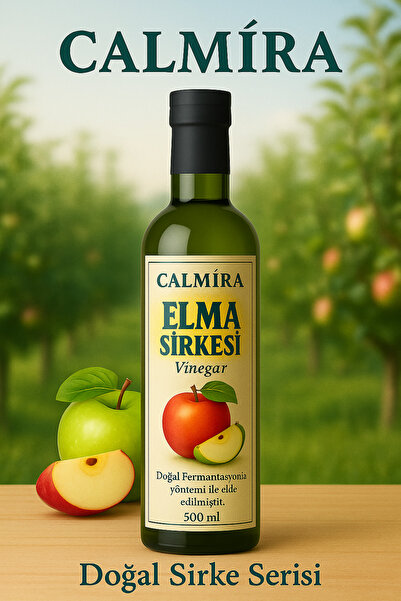 CALMİRA Elma Sirkesi - Doğal Fermantasyon Apple Cider Vinegar - Dinlendirilmiş içimlik