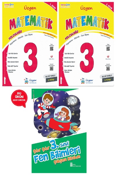 Üçgen Yayıncılık 3.Sınıf Beceri Temelli MATEMATİK Yolculuğu 1. Kitap ve 2. Ki...