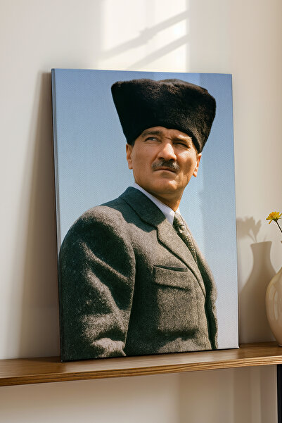 Genel Markalar 4K Ultra Yüksek Kalite Mustafa Kemal Atatürk - Kanvas Tablo K2