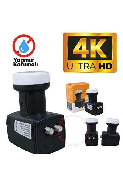nelerbulurum 2'li Full Ultra Hd 3d 4k Uyumlu Yağmur Korumalı Dörtlü Quad Çana...
