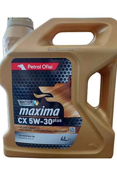 Petrol Ofisi Maxima CX 5W-30 Plus Dizel Partikül Filtreli Araçlar İçin Tam Se...