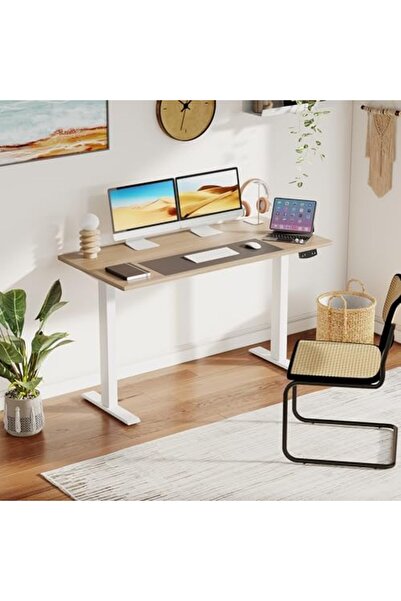 SKY TOUCH SKY-TOUCH Electric Standing Desk – Height Adjustable Desk 120 x 60cm, Memory Preset Controller, Si