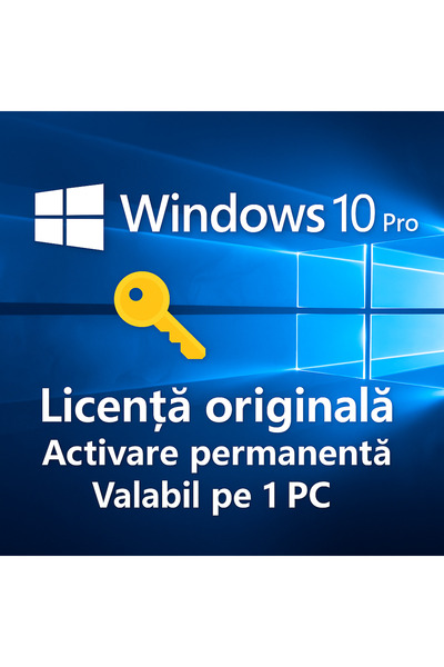 MICROSOFT Windows 10 PRO Retail 32/64-bit, Medialess, All Languages, perpetual license