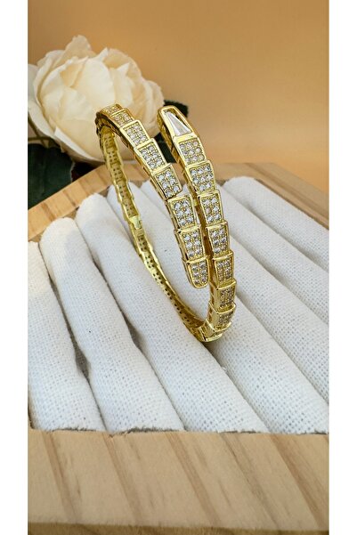 SK aksesuar أصفاد VIP على شكل ثعبان مرصعة بالأحجار