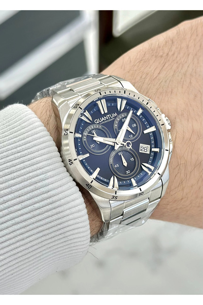 Quantum Orijinal 2 Yıl Garantili Su Geçirmez Çelik Kordon Fonksiyonlu Erkek Kol Saati